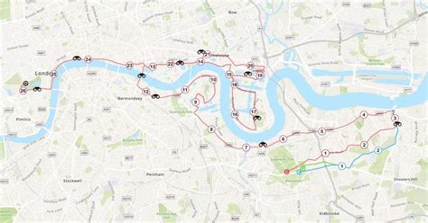 london marathon route map